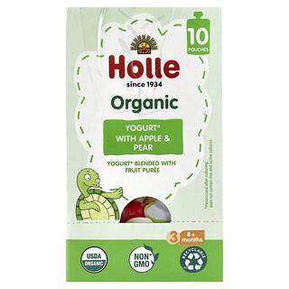 Holle, Bio-Joghurt mit Apfel & Birne, 8+ Monate, 10 Beutel, je 85 g
