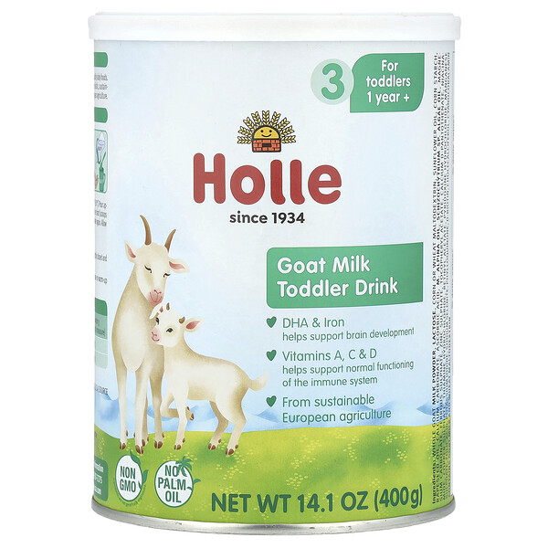 Holle Goat Milk Toddler Drink, 1 Year+, 14.1 oz (400 g)