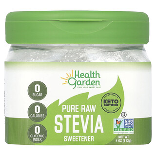 Health Garden, Endulzante de estevia cruda pura, 113 g (4 oz)