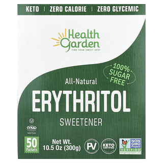 Health Garden, Prírodné sladidlo s erytritolom, 50 vrecúšok, každé po 6 g