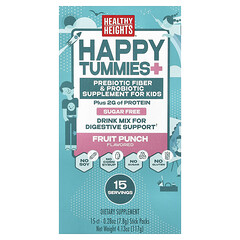 Happy Tummies, напій для підтримки травлення, для дітей, фруктовий пунш, 15 упаковок по 7,8 г (0,28 унції)
