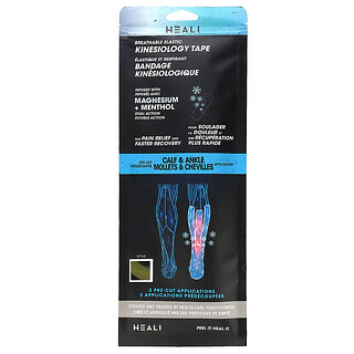 Heali Medical Corp, Pita Kinesiologi Anjal Bernafas, Betis & Buku lali, 3 Aplikasi Pra-Potong