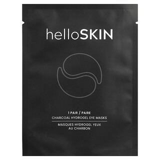 HelloSkin, Charcoal Hydrogel Eye Beauty Masks, 1 Pair