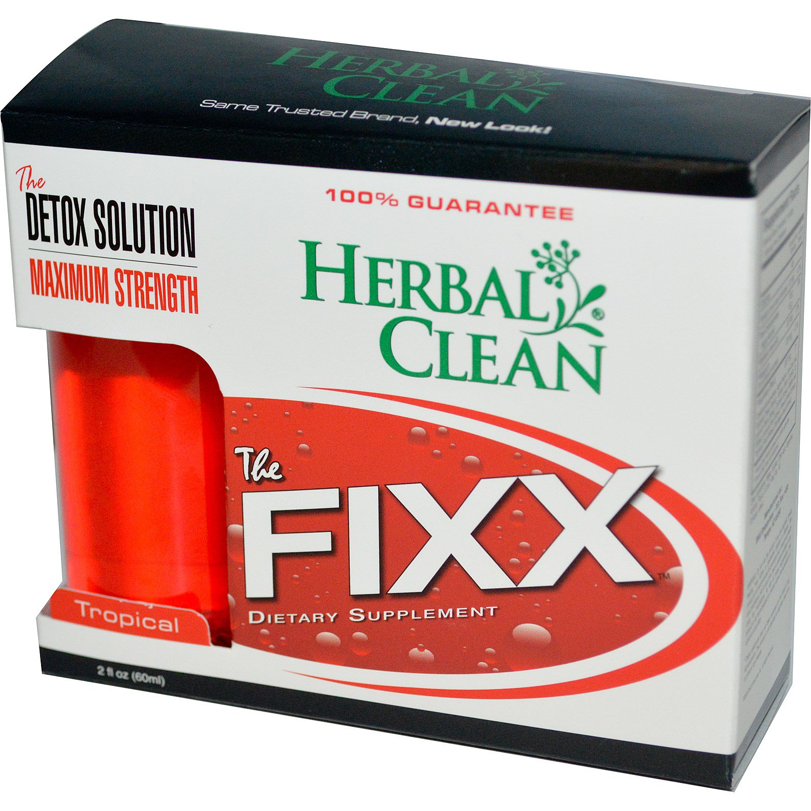 Herbal Clean, The Fixx, The Detox Solution, Maximum Strength, Tropical