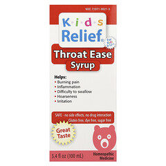 Kid's Relief®, сироп для полегшення горла, для дітей від 0 до 12 років, 100 мл (3,4 рідк. унції)