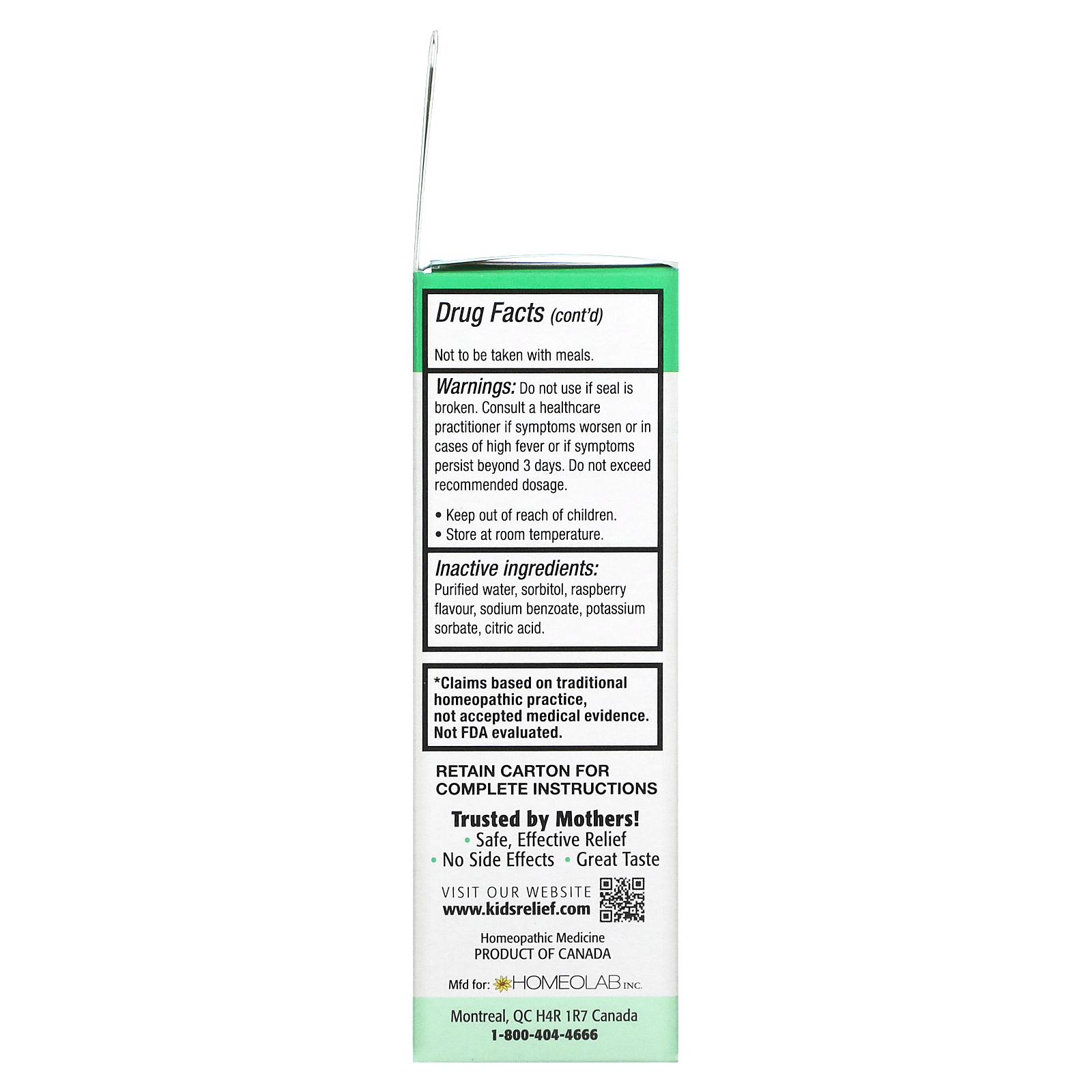 Homeolab USA, Kids Relief, Sinus Oral Liquid, For Kids 0-9 Yrs ...