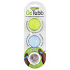Humangear, GoTubb® Beholdere, Klar, Grøn, Blå, 3-pak