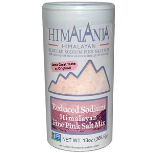 Отзывы о Хималания, Reduced Sodium Himalayan Fine Pink Salt Mix, 13 oz (368.5 g)