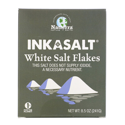 Natierra Inkasalt, White Salt Flakes, 8.5 oz (241 g)