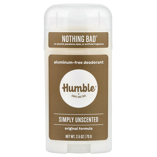 Humble Brands, 無鋁淨味劑，無香型，2.5 盎司（70 克）
