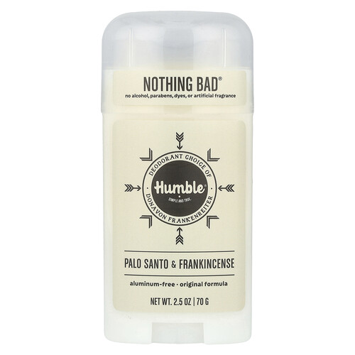 Humble Brands Aluminum-Free Deodorant, Palo Santo & Frankincense, 2.5 oz (70 g)