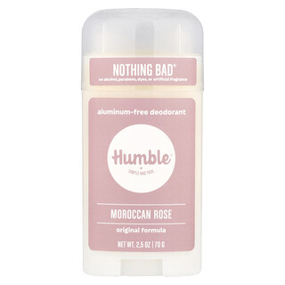 Humble Brands, Desodorante sin aluminio, Rosa marroquí, 70 g (2,5 oz)