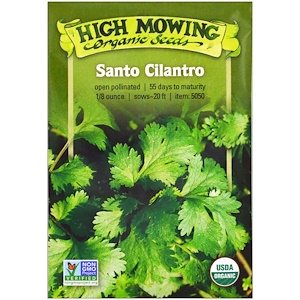 Купить High Mowing Organic Seeds, Санто Чилантро, 1/8 унции  на IHerb