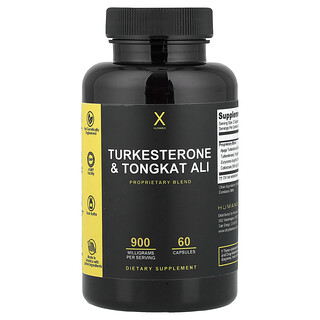 Humanx, Turkesterone &amp; Tongkat Ali, 60 Capsules