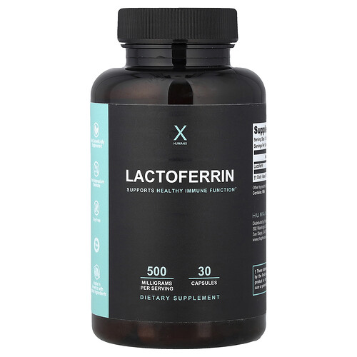 Humanx Lactoferrin, 500 mg, 30 Capsules