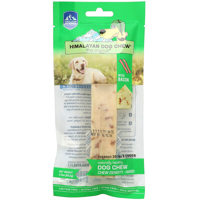 Купить Himalayan Pet Supply Himalayan Dog Chew, жесткое, для собак до 35 фунтов, бекон, 65, 2 г (2, 3 унции)