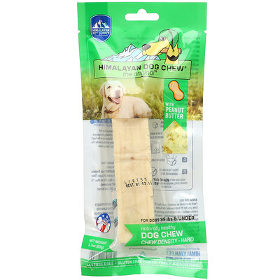 Купить Himalayan Pet Supply Himalayan Dog Chew, Hard, With Peanut Butter, 2.3 oz (65 g)