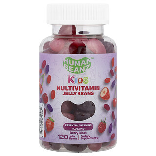 Human Beanz, Kids, Multivitamin Jelly Beans, Berry Blast, 120 Jelly Beans