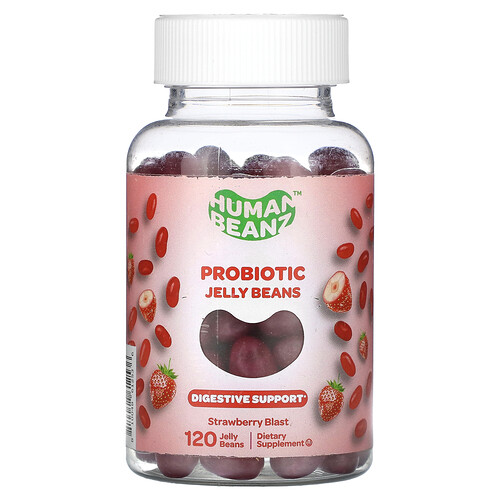 Human Beanz Jelly Beans probiotiques, 120 pièces