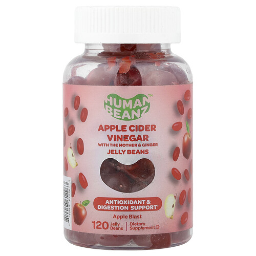 Human Beanz, Apfelessig-Gelee-Bohnen, Apple Blast, 120 Jelly Beans