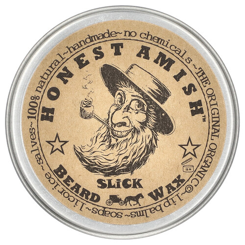Honest Amish Slick Beard Wax, 2 oz (60 ml)
