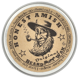 Honest Amish, オリジナル ビアード ワックス、60ml（2オンス）