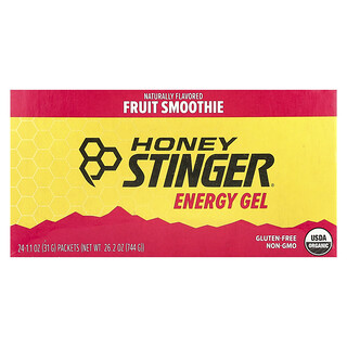 Honey Stinger, Gel energético, Batido de frutas, 24 sobres, 31 g (1,1 oz) cada uno