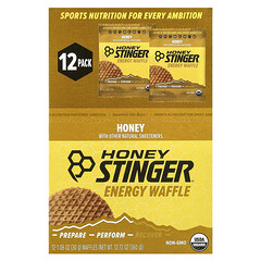 Energy Waffle, мед, 12 вафель по 30 г (1,06 унції)