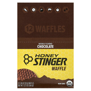 Honey Stinger, Energy Waffle, шоколад, 12 пакетиков, 30 г (1,06 унции)