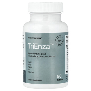 Houston Enzymes, TriEnza™, Mezcla de enzimas digestivas, 90 cápsulas