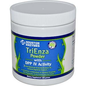Houston Enzymes, Порошок TriEnza с DPP IV активностью, 105 г 