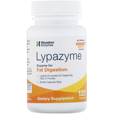 Houston Enzymes Липазим, 120 капсул