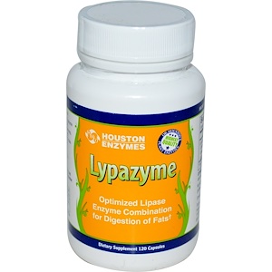 Купить Houston Enzymes, Липазим, 120 капсул  на IHerb