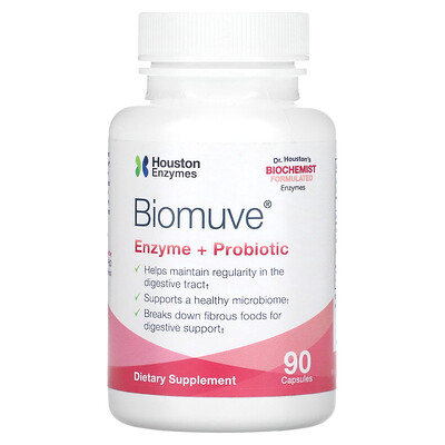 

Houston Enzymes Biomuve Enzyme + Probiotic 90 Capsules