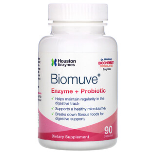 Houston Enzymes, Biomuve 酶 + 益生菌膠囊，90 粒裝