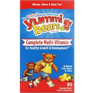 Купить Hero Nutritional Products, Вкусные мишки, полный комплекс мультивитаминов, натуральный фруктовый вкус, 90 жевательных медвежат  на IHerb