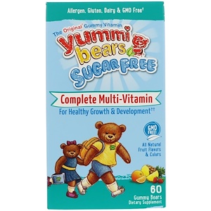 Hero Nutritional Products, Вкусные мишки, полный комплекс мультивитаминов, без сахара, только натуральные фруктовые вкусы, 60 жевательных мишек