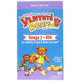 Hero Nutritional Products, Yummi Bears, Омега-3 + ДГК, натуральные фруктовые вкусы, 90 шт. отзывы