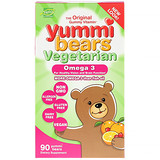 Hero Nutritional Products, Мишки Yummi, растительные омега-3, натуральные фруктовые вкусы, 90 мишек отзывы