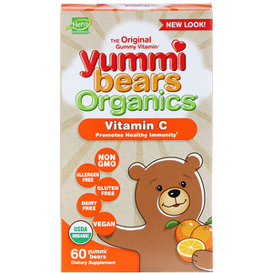 Отзывы о Хиро Нутришнэл Продуктс, Yummi Bears Organics, Vitamin C, 60 Yummi Bears