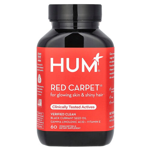 HUM Nutrition, Red Teppich, 60 vegane Weichkapseln