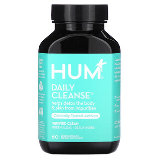 HUM Nutrition, Limpieza diaria`` 60 cápsulas veganas
