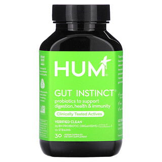 HUM Nutrition, Intestino, 30 Cápsulas Veganas