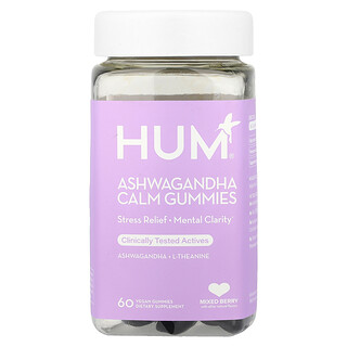 HUM Nutrition, 南非醉茄舒缓软糖，什锦浆果味，60 粒素食软糖
