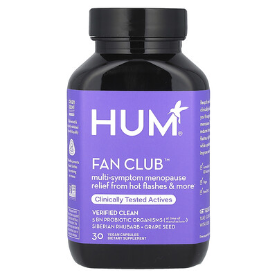 Product Image for HUM Nutrition, Fan Club , Multi-Symptom Menopause Relief, 30 Vegan Capsules