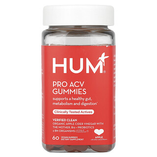 HUM Nutrition, Pro ACV Sakızları, Elma, 60 Vegan Sakız