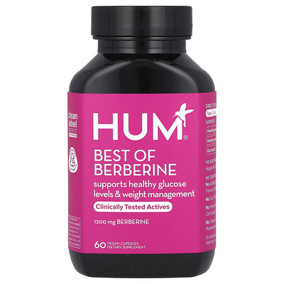 Hum Nutrition , Best Of Berberine, 60 Vegan Capsules (600 Mg Per Capsule)