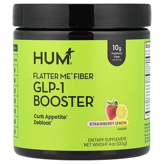 HUM Nutrition, Flatter Me® Fiber, GLP-1 Booster, Jordgubb Citron, 120 g