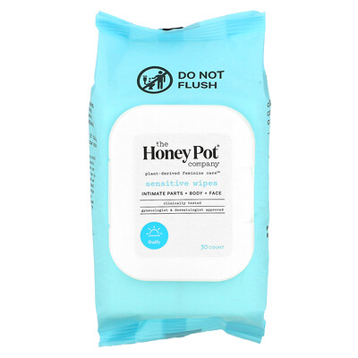The Honey Pot Company Салфетки для чувствительной кожи, 30 шт.