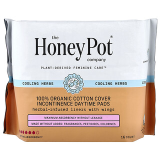 The Honey Pot Company, Yrttipitoiset siivelliset pikkuhousunsuojat, päiväinkontinenssin hoitoon, 16 kpl